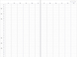 Kalendárium betét, éves tervező, bianco, A5, FILOFAX "Clipbook"